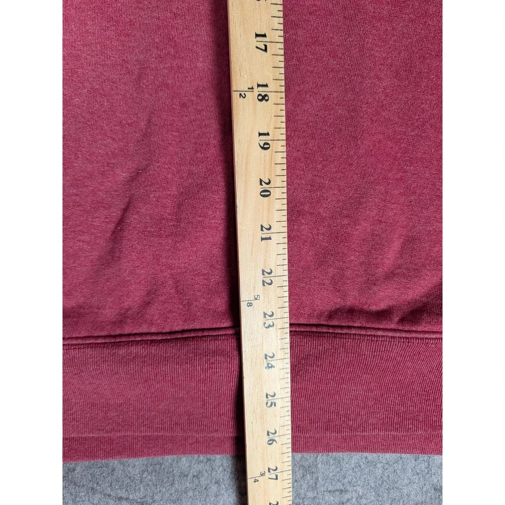 The North Face Mens Heather Red Graphic Logo Pullover Hoodie Sweatshirt 5594